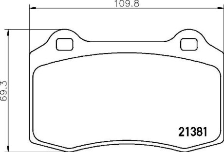 Гальмівні колодки дискові brembo p36 020