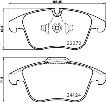 Гальмівні колодки дискові brembo p36030 (фото 1)