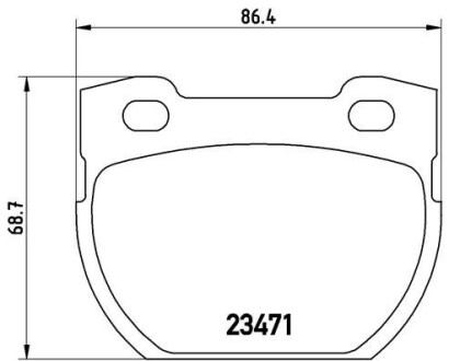 Гальмівні колодки дискові brembo p44 006