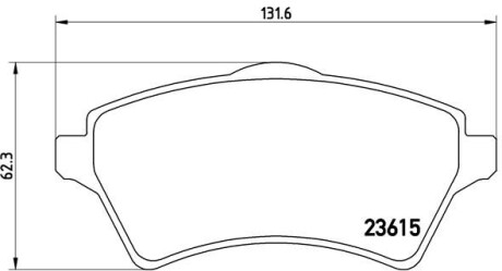 Колодки гальмівні дискові brembo p44 011