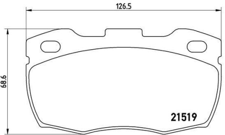 Гальмівні колодки дискові brembo p44 015