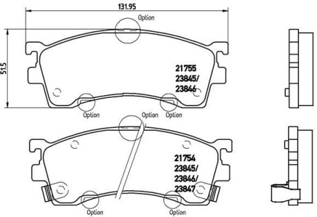 Гальмівні колодки дискові brembo p49 023