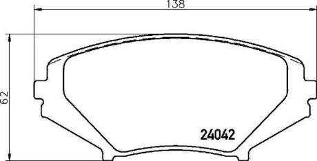 Колодки гальмівні дискові brembo p49 034