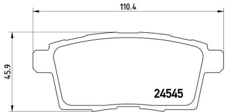 Гальмівні колодки дискові brembo p49 041