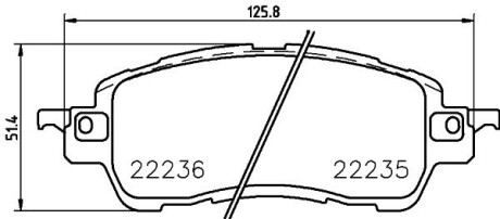 Гальмівні колодки дискові brembo p49055 (фото 1)