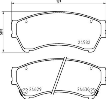 Гальмівні колодки дискові brembo p49 060