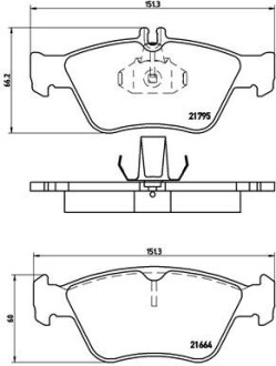 Комплект гальмівних колодок brembo p50 023