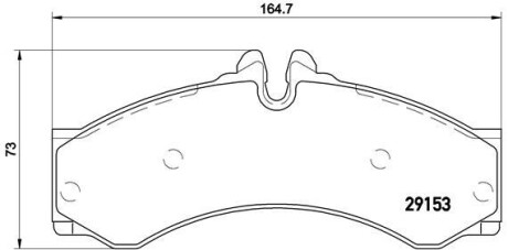 Колодки тормозные brembo p50 028