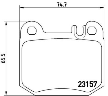 Комплект гальмівних колодок brembo p50 043