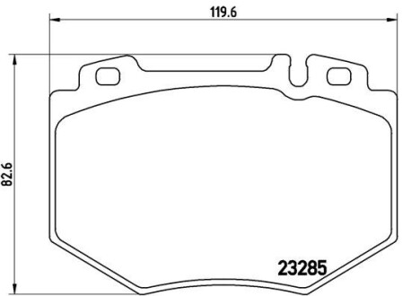 Комплект гальмівних колодок brembo p50 048