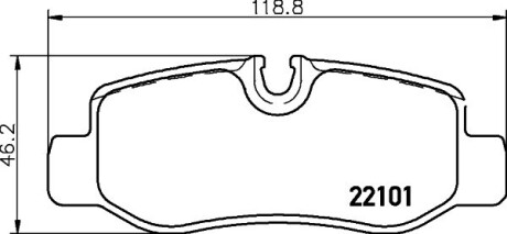 Колодки тормозные brembo p50 126