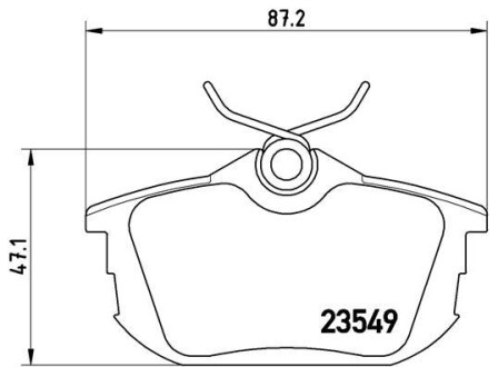 Гальмівні колодки дискові brembo p54 023