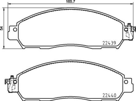 Гальмівні колодки дискові brembo p56 120