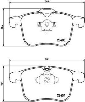 Гальмівні колодки дискові brembo p59 049