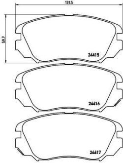 Гальмівні колодки дискові brembo p59 054