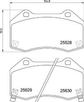 Гальмівні колодки дискові brembo p59 094