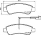 Гальмівні колодки дискові brembo p61125 (фото 1)