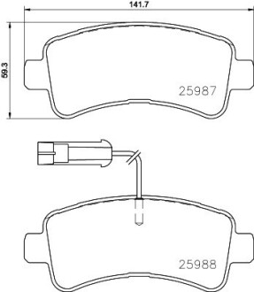 Гальмівні колодки дискові brembo p61 130