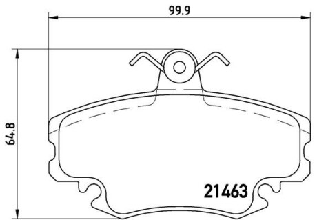 Гальмівні колодки дискові brembo p68 038