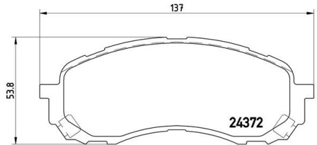 Гальмівні колодки дискові brembo p78 015