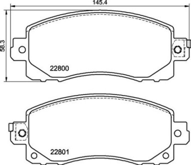 Гальмівні колодки дискові brembo p78028 (фото 1)