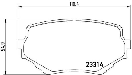 Комплект гальмівних колодок brembo p79 009