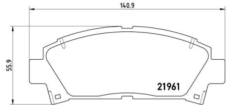 Гальмівні колодки дискові brembo p83 028