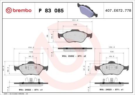 Brembo p83 085