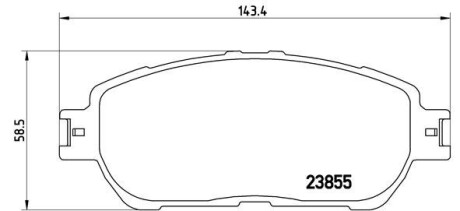 Комплект гальмівних колодок brembo p83 105