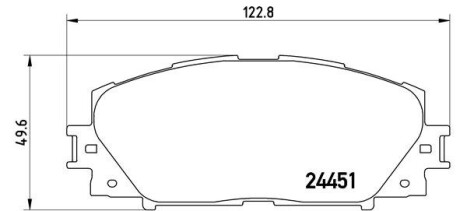 Колодки тормозные передние brembo p83 106