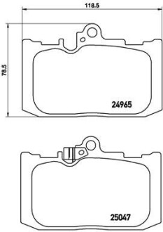 Гальмівні колодки дискові brembo p83131 (фото 1)