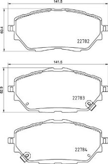 Гальмівні колодки дискові brembo p83 171