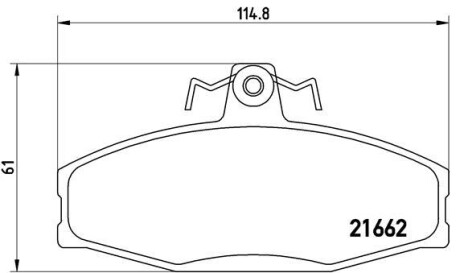 Гальмівні колодки дискові brembo p85022 (фото 1)