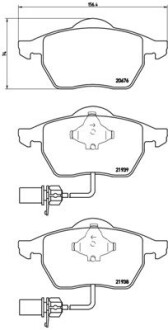 Комплект гальмівних колодок brembo p85 037