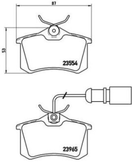 Гальмівні колодки дискові brembo p85 058