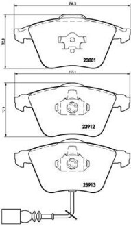 Колодки гальмівні дискові brembo p85 079