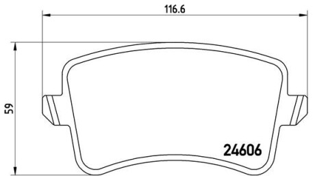 Комплект гальмівних колодок brembo p85 099