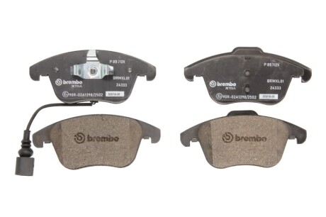 Комплект гальмівних колодок brembo p85112X