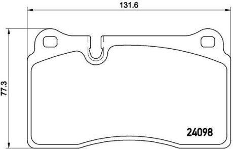 Гальмівні колодки дискові brembo p85 116