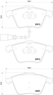 Гальмівні колодки дискові brembo p85 129