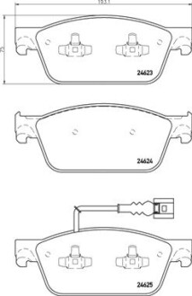 Комплект гальмівних колодок brembo p85 141