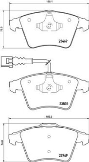 Гальмівні колодки дискові brembo p85 149