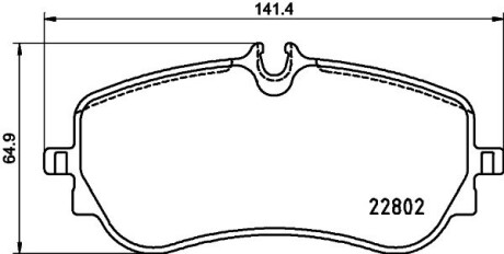 Гальмівні колодки дискові brembo p85 172