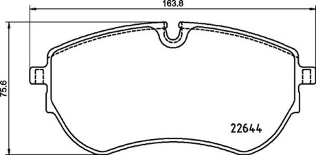 Гальмівні колодки дискові brembo p85 173