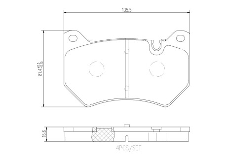 Гальмівні колодки дискові brembo p85 177