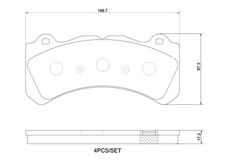 Тормозные колодки дисковые brembo p86 034