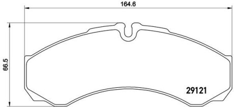 Гальмівні колодки дискові brembo pa6021 (фото 1)