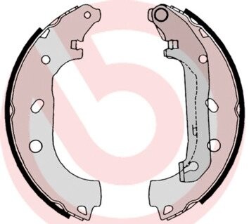 Гальмівні колодки барабанні brembo s24 539