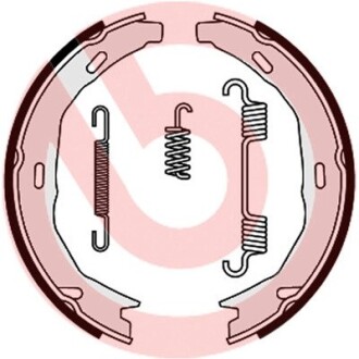 Комплект гальмівних колодок brembo s50522