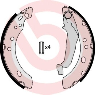 Колодки тормозные барабанные (комплект 4 шт.)) brembo s56507